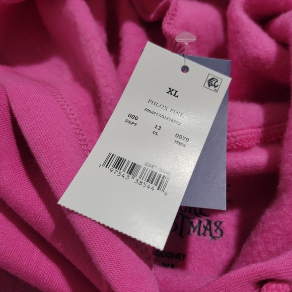 The Nightmare Before Christmas Jack & Sally Graphic Print Hoodie Size XL NWT - Picture 13 of 14